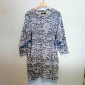 Diesel Gray and Purple Midi Dress